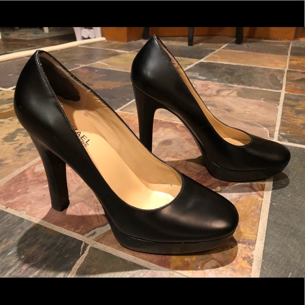 Michael Kors Womens Black Leather